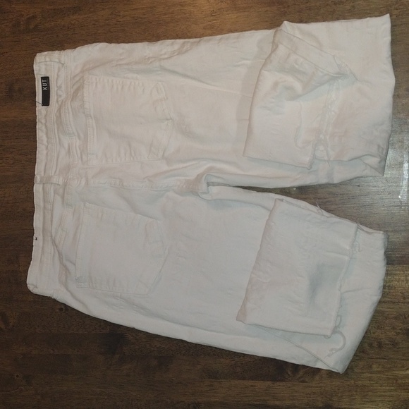 KUT From the Kloth Reese High-Rise Fab Ab Ankle Straight Distressed Raw Hemn 12 - Picture 9 of 9